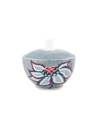 PIP STUDIO | Zuckerdose klein 300ml FLOWER FESTIVAL Light Blue | 